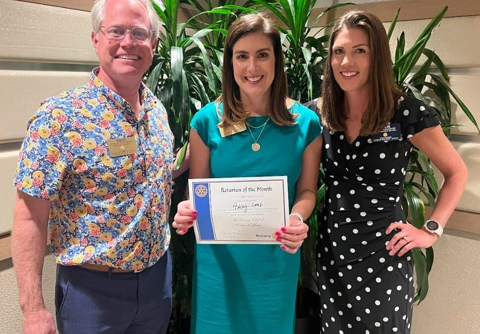 Ashley Lenz Rotarian of the Month (August 2023)