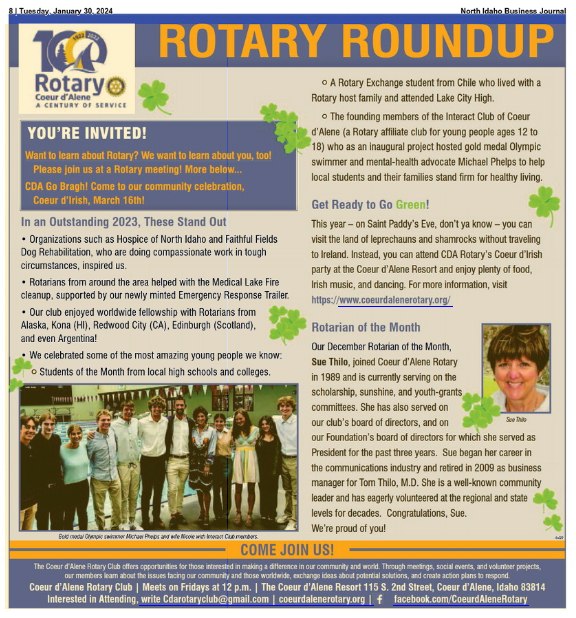 January 2024 Rotary ROUNDUP